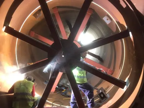 Rotary Dryer Shell Fabrication