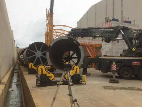 Rotary Dryer Shell Fabrication