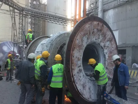 Cement Mill 1 Symetro Membrane Coupling and Trunnion Replacement