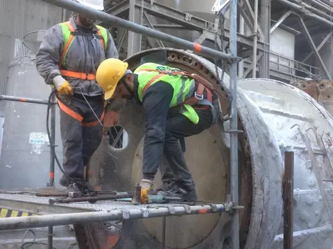Cement Mill 1 Symetro Membrane Coupling and Trunnion Replacement