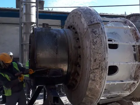Cement Mill 1 Symetro Membrane Coupling and Trunnion Replacement