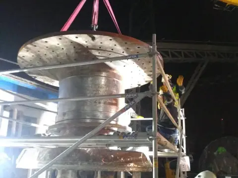 Cement Mill 1 Symetro Membrane Coupling and Trunnion Replacement