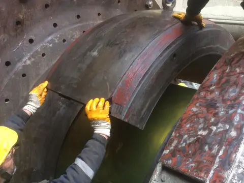 Cement Mill 1 Symetro Membrane Coupling and Trunnion Replacement